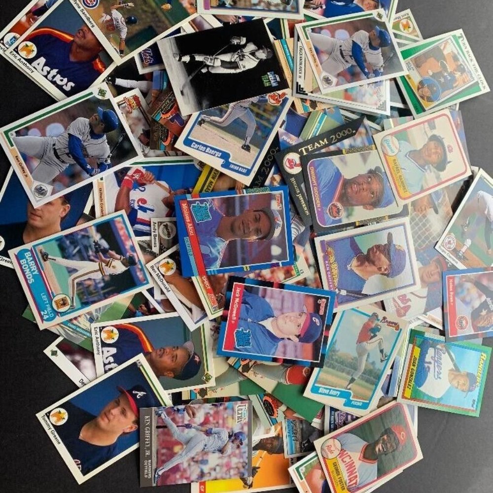 Vintage  Baseball Trading Cards  Mixed Lot of Minimum 200 Cards Produced 1980 -